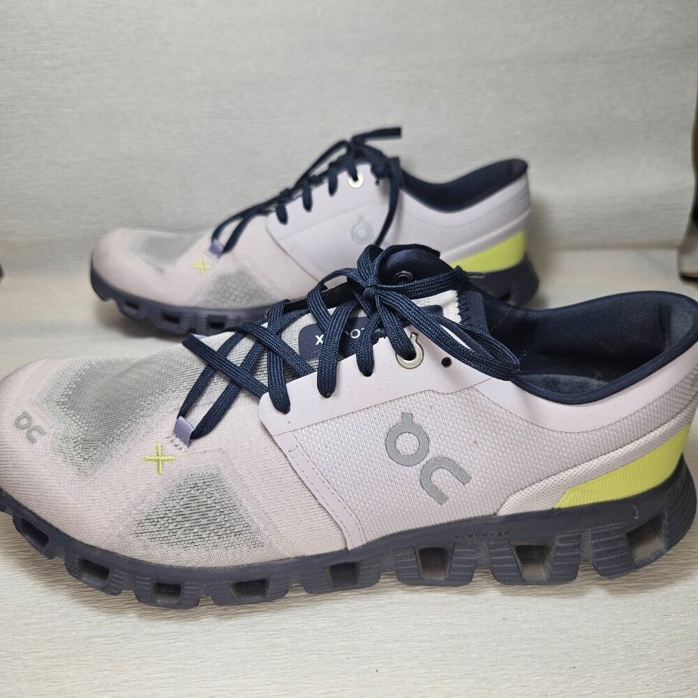 On Cloud X 3 Orchid/Iron Size 10W Worn Maybe One Time - Picture 3 of 8
